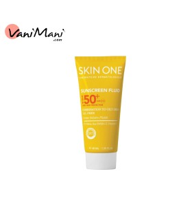 فلوئید ضد آفتاب بی رنگ اسکین وان SPF50 مدل SKIN ONE combination مناسب پوست های چرب و مختلط حجم 40 میل