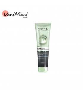 ژل شستشوی خاک رس لایه بردار و لطافت بخش پوست صورت لورآل LOREAL 150 میل