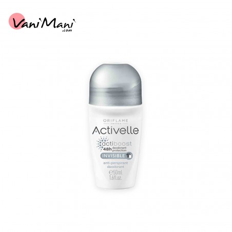 مام دئودورانت نقره ای اکتیول اوریفلیم Activelle boost Invisible