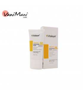 فلویید ضد آفتاب رنگی SPF50 ویتامین سی ویتالیر Vitalayer بژ طبیعی 50ml
