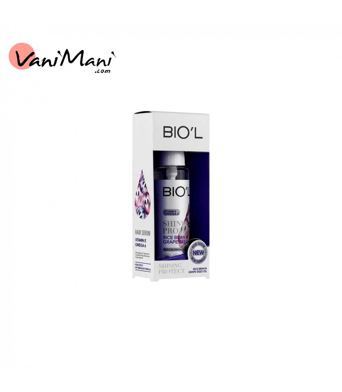 سرم مو بعد حمام هسته انگور بیول BIOL مدل شاینینگ 80 میل