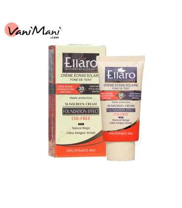 کرم ضد آفتاب الارو رنگی بژ طبیعی فاقد چربی SPF30