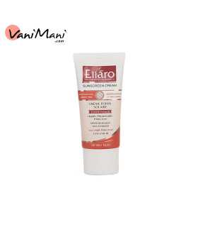 کرم ضد آفتاب رنگی بژ طبیعی مناسب انواع پوست حاوی spf50 الارو