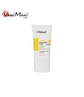 فلوئید ضد آفتاب ویتامین سی بدون رنگ حجم 50 میل ویتالیر